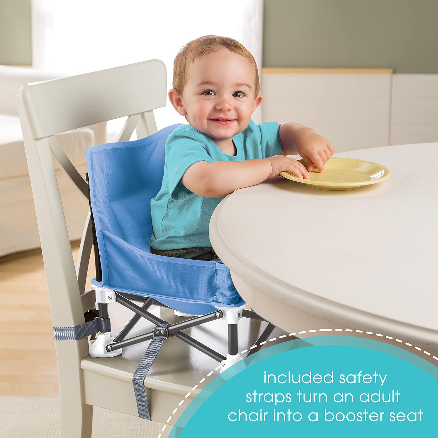 Summer Pop ‘N Sit Portable Booster Chair, Green – Booster Seat for Indoor/Outdoor Use – Fast, Easy and Compact Fold - Image 4